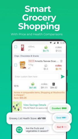WiseList- grocery&money saving для Android — скриншот 1
