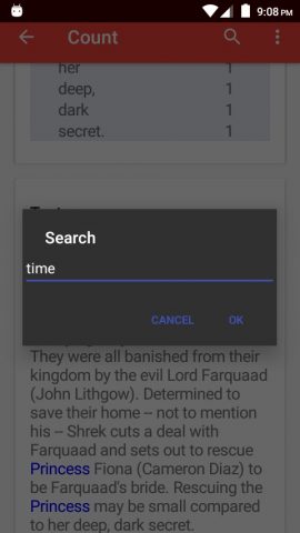 Word Counter для Android — скриншот 4