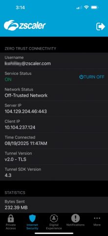 Zscaler Client Connector для iOS — скриншот 2