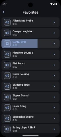 Звуковые эффекты для Android — скриншот 5