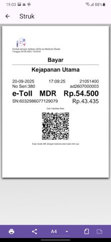 eChis Riwayat Transaksi E-Toll для Android — скриншот 3