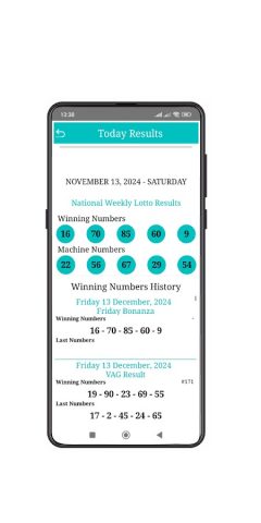 gh Lotto Results для Android — скриншот 2