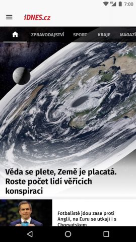 iDNES.cz для Android — скриншот 1