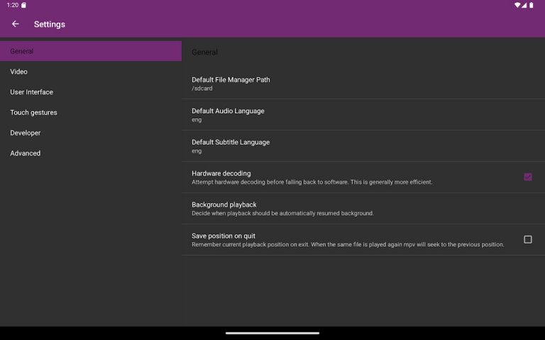 mpv-android — скриншот 5