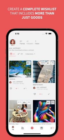 myWishBoard wishlists для iOS — скриншот 2