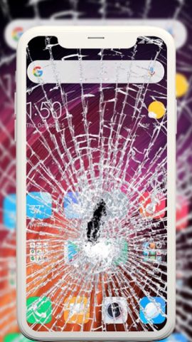 разбитые обои экрана для Android — скриншот 2