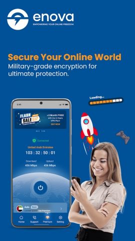 впнбесплатно — Enova VPN для Android — скриншот 1