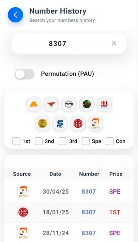 4D Live Draw Result для Android — скриншот 4