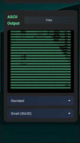 ASCII Art Converter для Android — скриншот 4