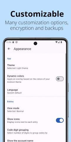 Aegis Authenticator — 2FA App для Android — скриншот 2