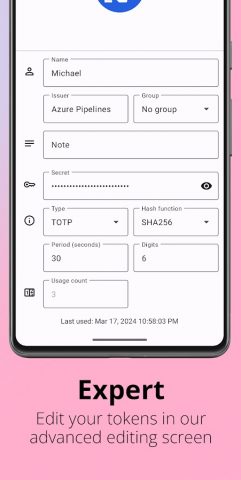 Aegis Authenticator — 2FA App для Android — скриншот 5