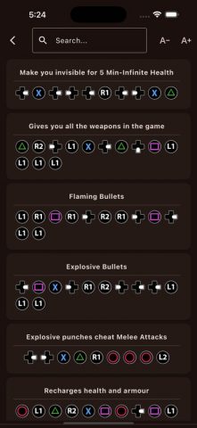 Чит-коды и миссии GTA 5 для iOS — скриншот 3