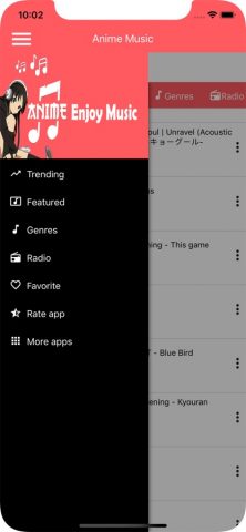 Anime Music Collection для iOS — скриншот 3