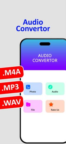 Audio Convert to MP3 M4A WAV для iOS — скриншот 2