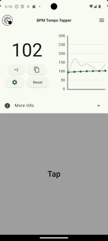 BPM Tempo Tapper для Android — скриншот 1