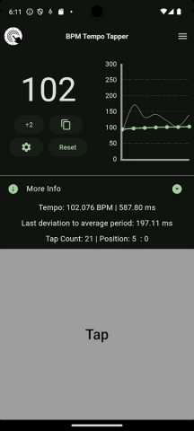BPM Tempo Tapper для Android — скриншот 5