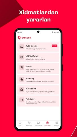 Bakcell для Android — скриншот 2