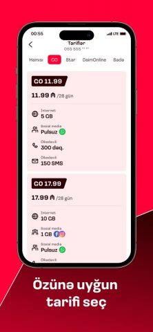 Bakcell для iOS — скриншот 3