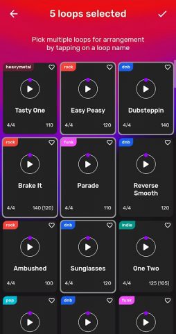 Барабанные петли для гитары для Android — скриншот 3