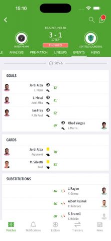 BeSoccer Plus для iOS — скриншот 3