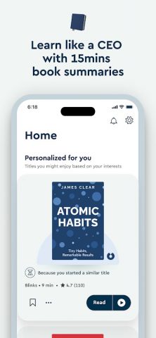 Blinkist: Book Summaries Daily для Android — скриншот 1