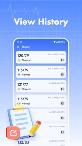 Blood Pressure для Android — скриншот 3