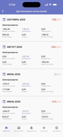 Читаэнергосбыт для iOS — скриншот 4