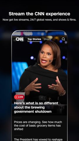 CNN: Live & Breaking News для Android — скриншот 1