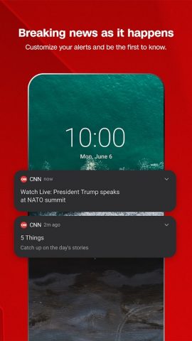 CNN: Live & Breaking News для Android — скриншот 5