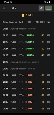 Cell Signal Monitor для Android — скриншот 2