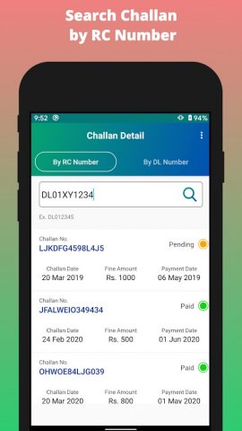 Challan Info — Vahan Info для Android — скриншот 2