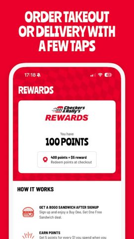 Checkers & Rally’s Rewards для Android — скриншот 1