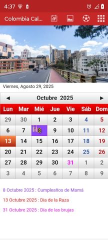 Colombia Calendario 2026 для Android — скриншот 2