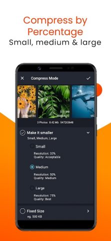Compress Image Chitro: KB, MB, для Android — скриншот 1
