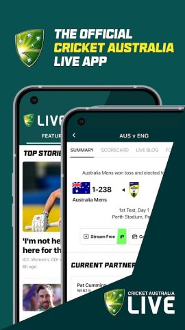 Cricket Australia Live для Android — скриншот 1
