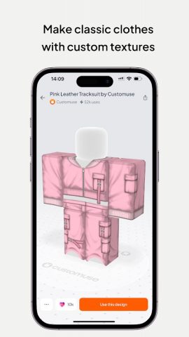 Customuse: Skins Maker Roblox для Android — скриншот 4