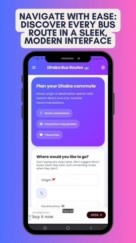 Dhaka Bus Route ঢাকা বাস রুট для Android — скриншот 1