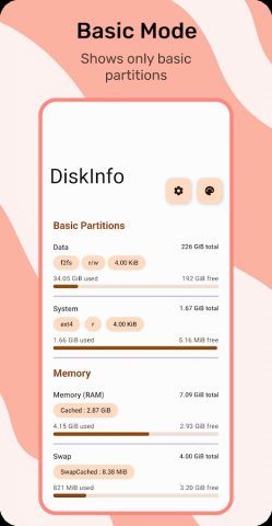DiskInfo для Android — скриншот 1