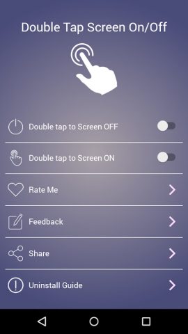 Double Tap Screen On/Off для Android — скриншот 2