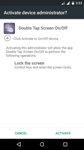 Double Tap Screen On/Off для Android — скриншот 3