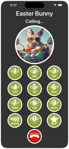 Easter Bunny Call & Text для iOS — скриншот 1