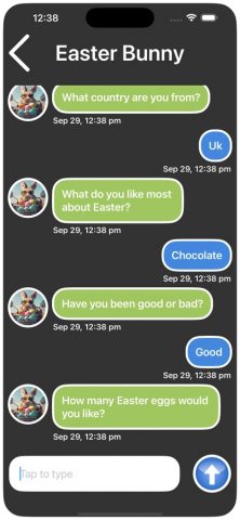 Easter Bunny Call & Text для iOS — скриншот 2