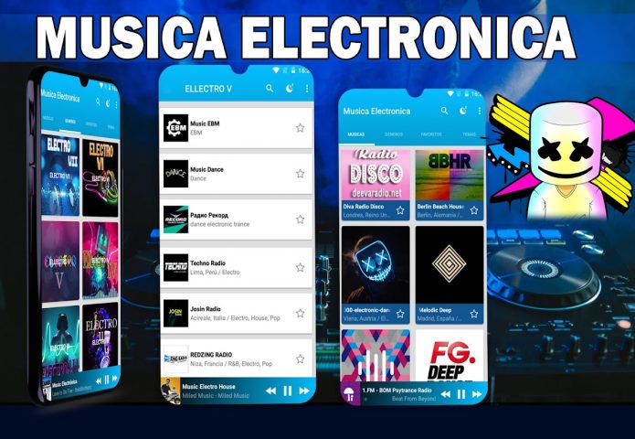 Электронная музыка для Android — скриншот 1