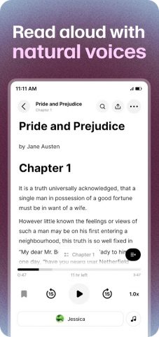 ElevenReader: Read Books Aloud для Android — скриншот 1