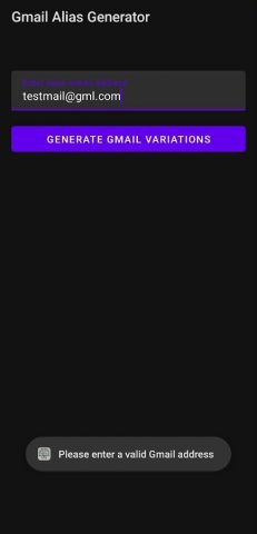 Email Alias Generator для Android — скриншот 4