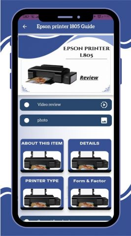 Epson printer l805 Guide для Android — скриншот 1