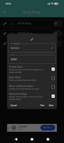Every Proxy для Android — скриншот 2