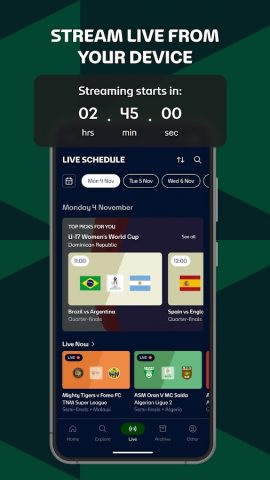 FIFA+ Stream Live Football TV для Android — скриншот 3