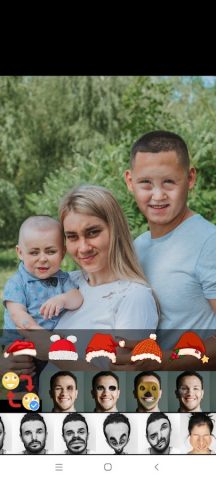 FaceWarpCamera для Android — скриншот 1