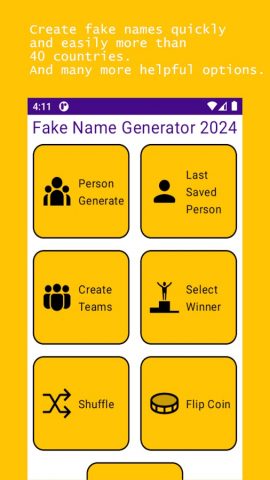 Fake Name Generator 2025 для Android — скриншот 4